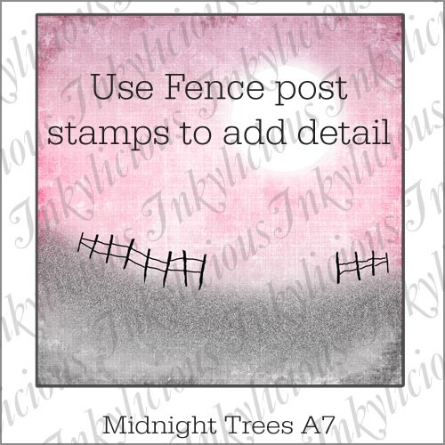 Midnight Trees Stamp Set