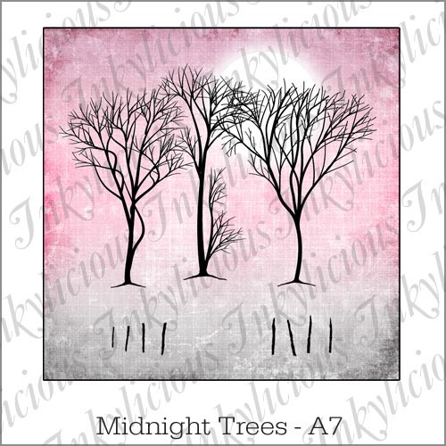 Midnight Trees Stamp Set