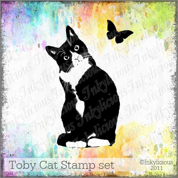 Mini Stamps Toby Cat Hats