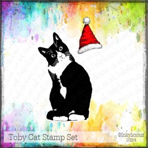 Cat Stamp - Toby Xmas