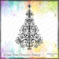 Christmas Tree Flourish Stamp