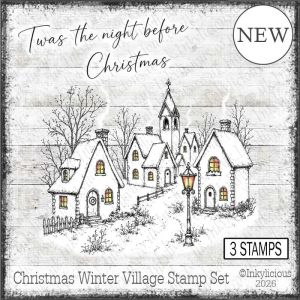 Christmas Winter Village Stamp Set