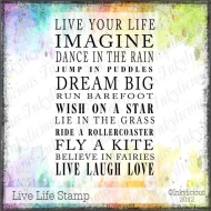 Live Life Stamp