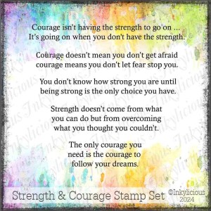 Strength And Courage Stamp Set