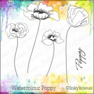 Watercolour Poppy Stamp set