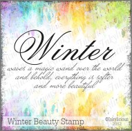 Winter Beauty Verse Stamp