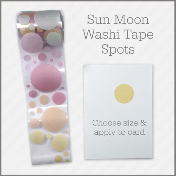 Sun Moon Washi Tape Spots