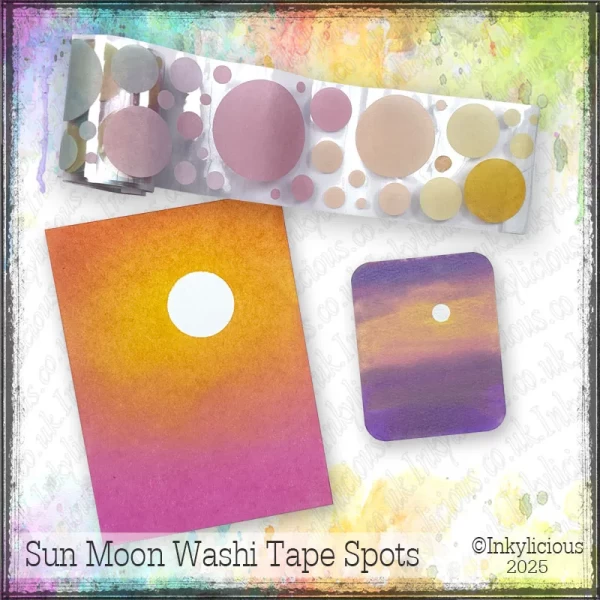 Sun Moon Washi Tape Spots