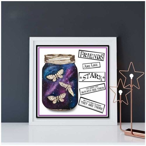 Curiosity Jar with moths