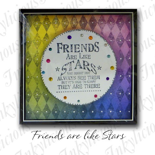 Friends Are Like Stars Stamp