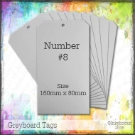 Greyboard Tags Size #8