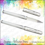 White Signo Uni Ball Pen