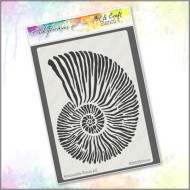 Fossil Stencil - Ammonite A5