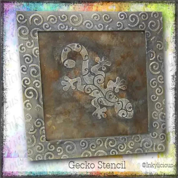 Gecko Stencil & Mask 15cm