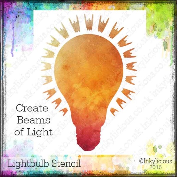 Light Bulb Stencil Twin Pack