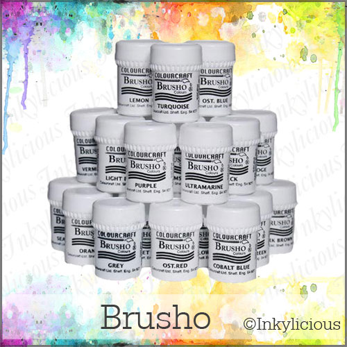 Brusho colour crystal pot